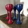 Set of 4 wooden egg cups
