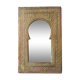 Moroccan mirror in chiseled brass, 70s