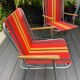 Pair of vintage folding camping chairs