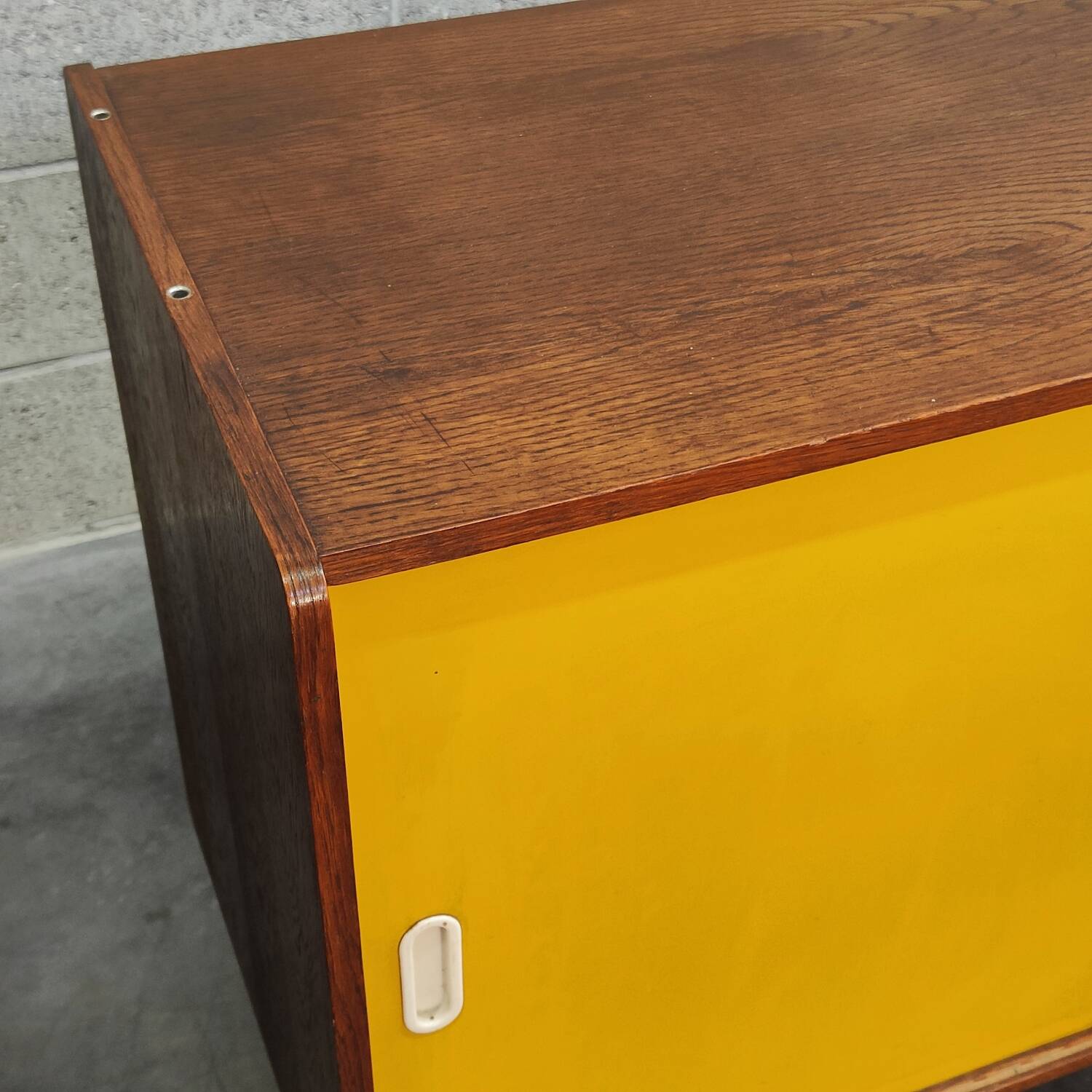 Yellow U 452 Commode Sideboard by Jiri Jiroutek for Interier Praha 1960