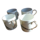 4 tasses à espresso en porcelaine de Limoges par Fabrique Royale Limoges