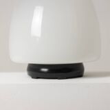 Pair of glass lamps in the shape of an "egg". Italy, 1960s, Leucos.