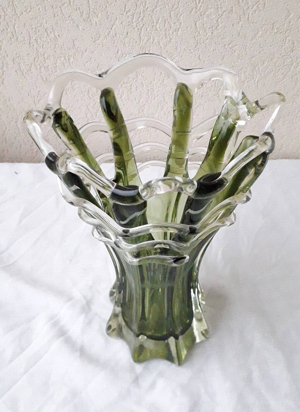 Blown glass vase