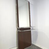 Miroir BAUHAS des années 70 en noyer