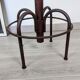 Chaise industrielle réglable ancienne avec dossier, pièce de caractère