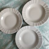 3 hollow plates B & C limoges