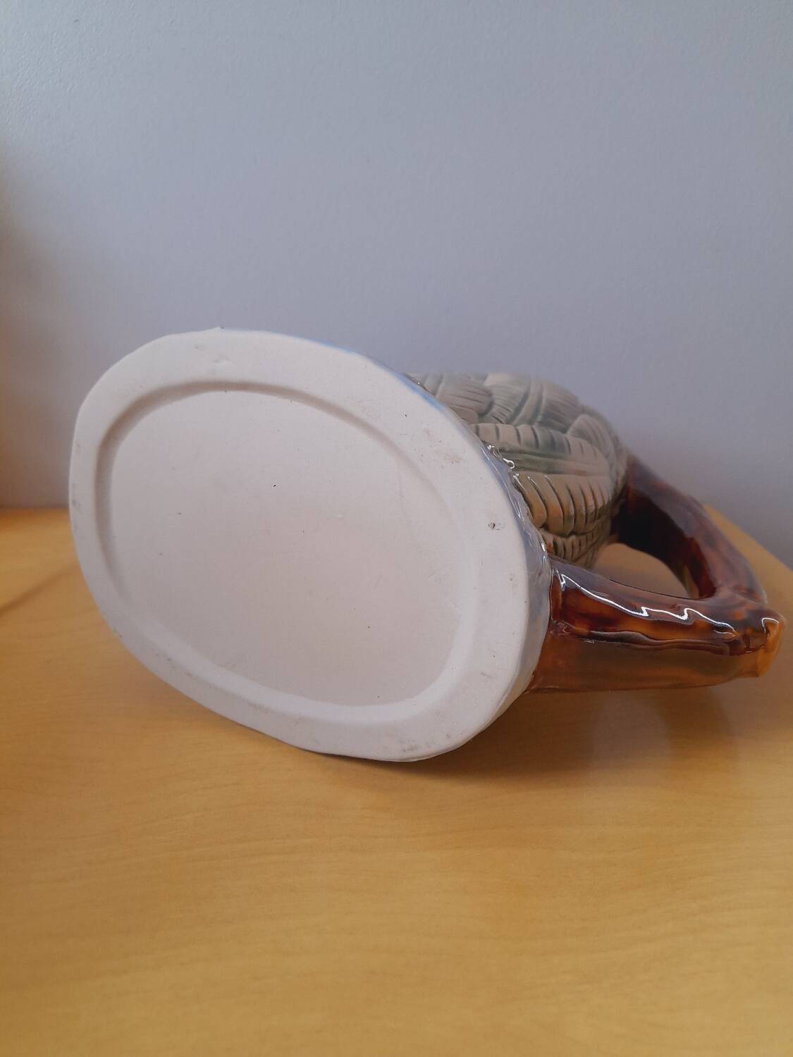 1980 barbotine monkey jug