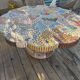 Table extérieure mosaïque modèle unique