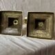 Pair of antique brass candlesticks