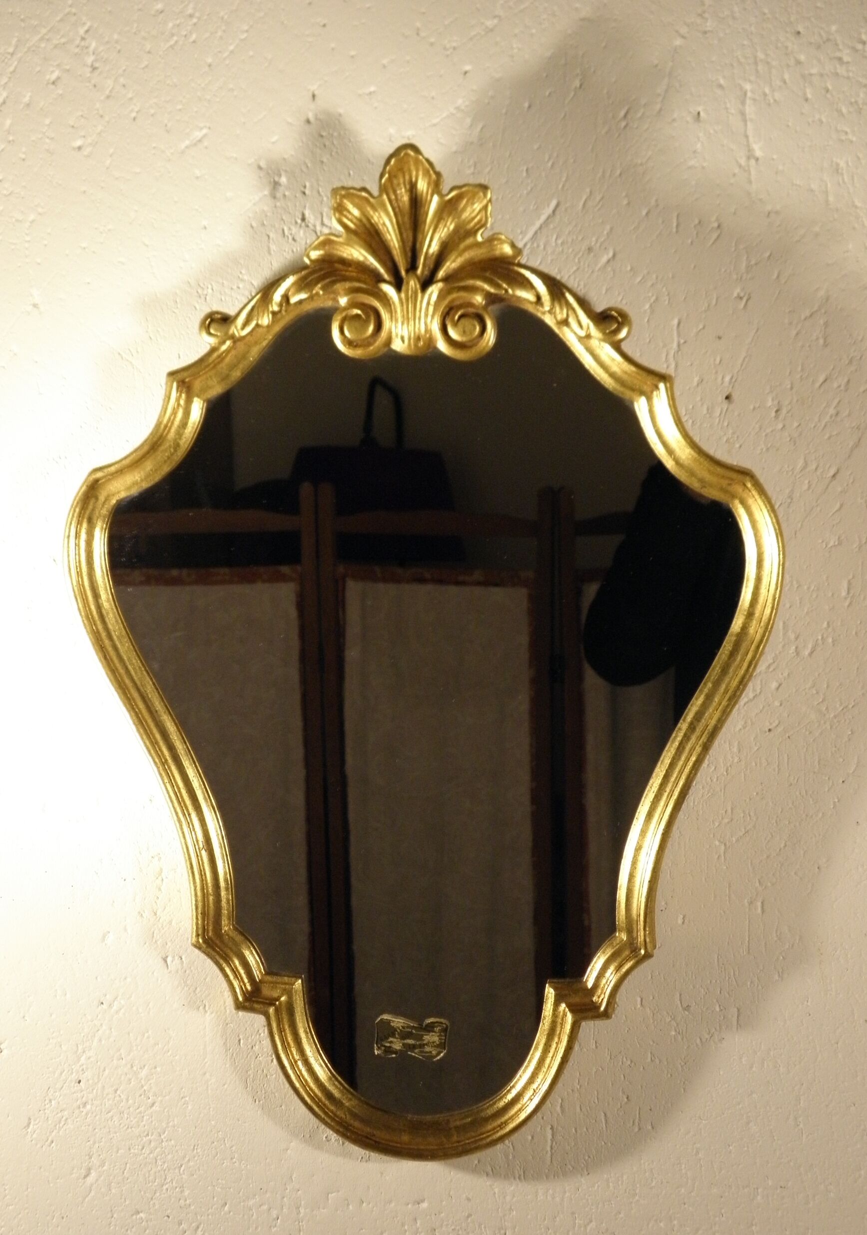 Mirror with gilded frame 60 x 43 cm