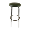 Metal bar stool and skaï