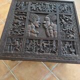 Table basse sculptée (africaine )
