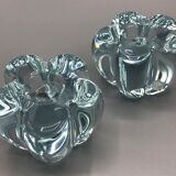 Pair of Daum candlesticks