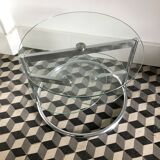 Swivel glass table