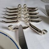 12 Silver-Plated Swan Knife Holders