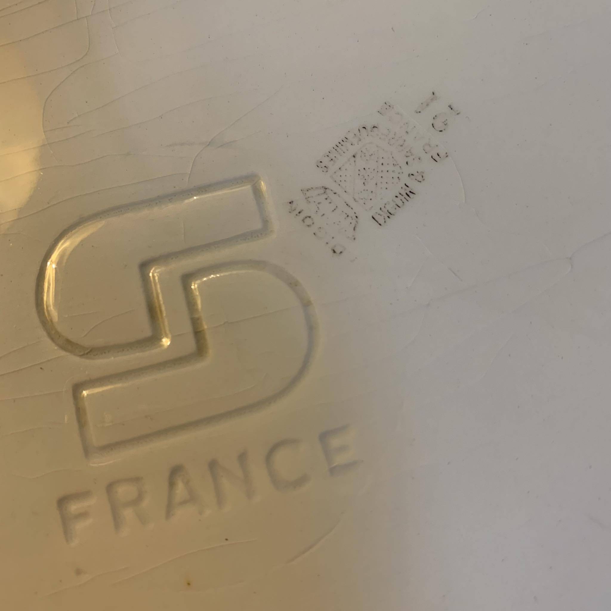 Plat de service oval Digoin Sarreguemines