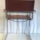 Cantilever armchair in imitation leather – 80s/90s