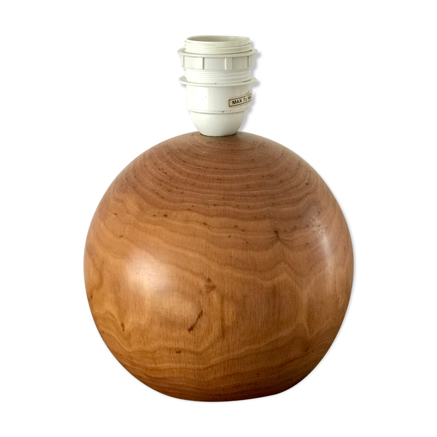 Lampe boule en bois