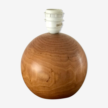 Lampe boule en bois