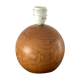 Lampe boule en bois