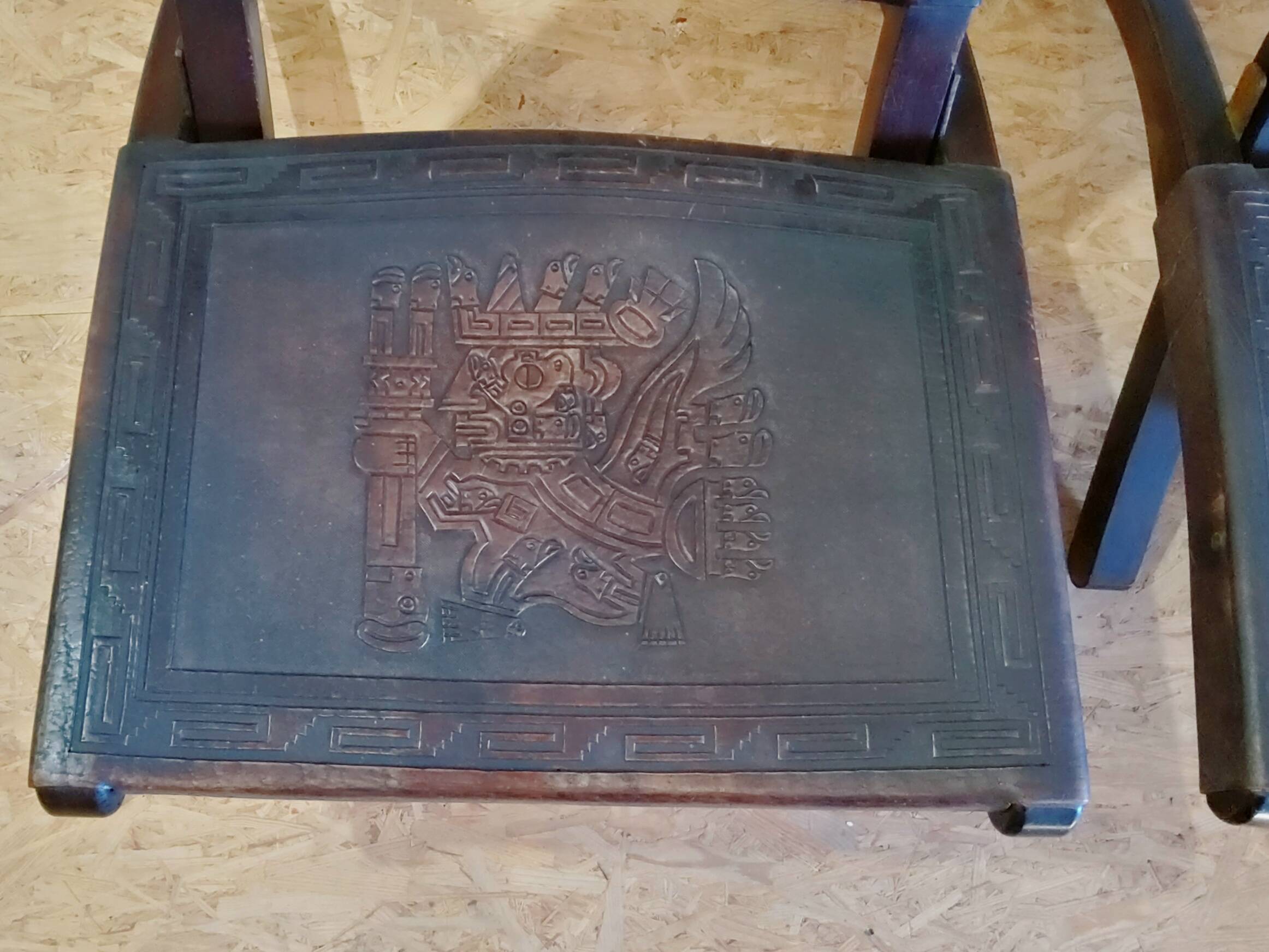 Pair of "Relax" armchairs in leather and wood, Angel I. PAZMINO - 1950