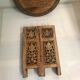 Exotic wooden coffee table carved molding