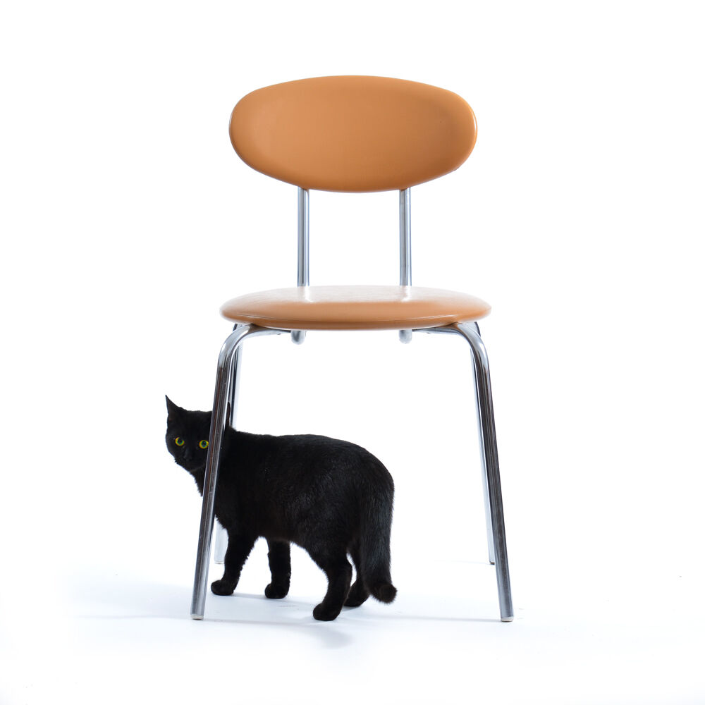 Midcentury Chair By Kovona In Leatherette And Chrome, 1970s