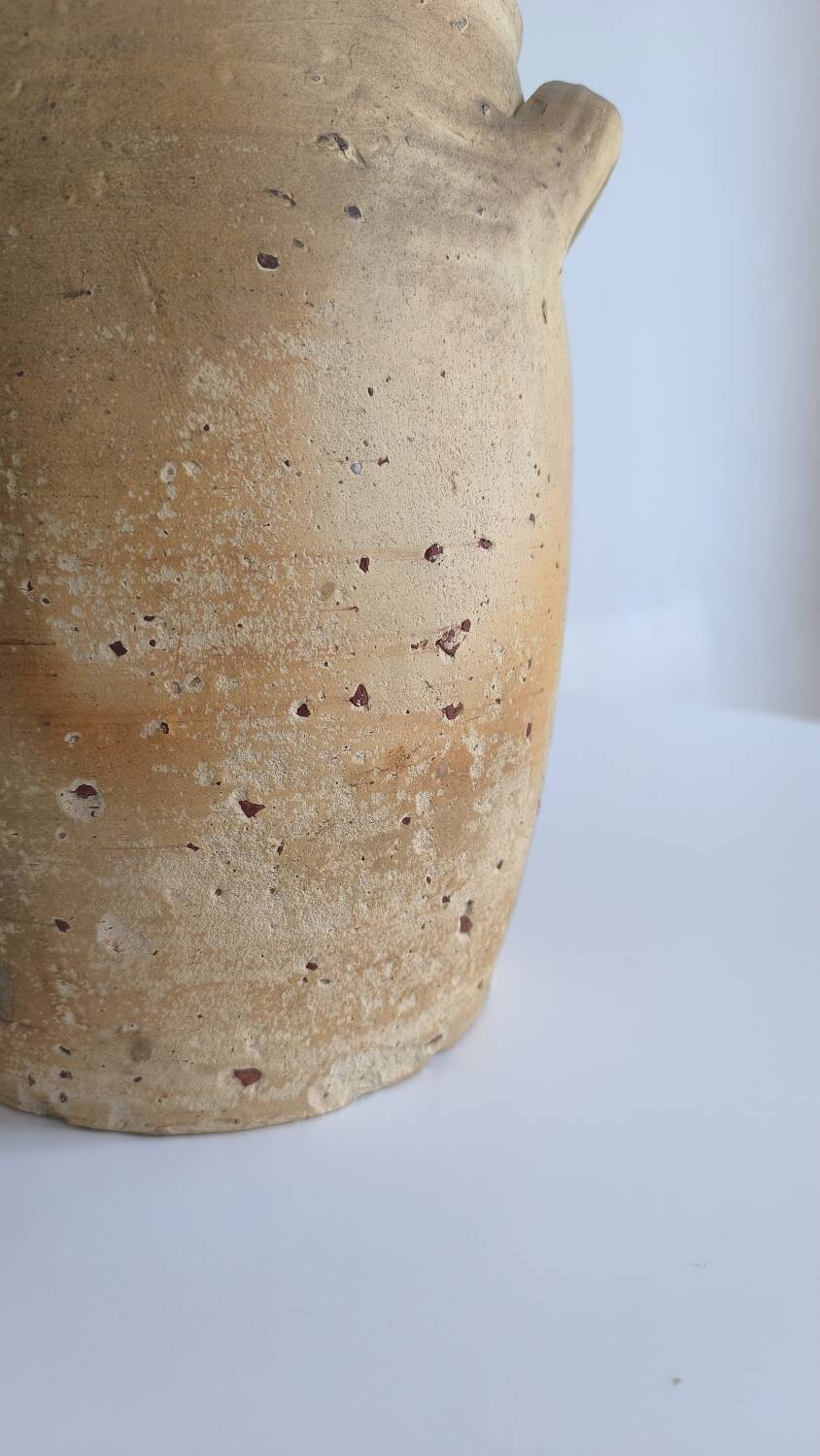 Pottery, old stoneware salt cellar