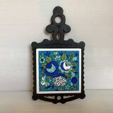 Blue teapot trivet Japan
