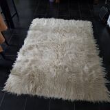 Wool flokati carpet