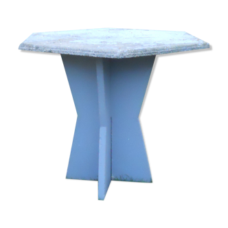 Vintage granito garden table and removable cement legs