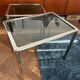 Chrome nesting tables designed and produced by Fratelli Orsenigo.
