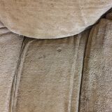 Italian two-seater sofa in beige velvet, 1970s