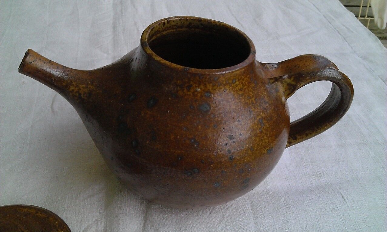 Charles Gaudry's sandstone teapot, Saint Amand sandstone of Puysaye