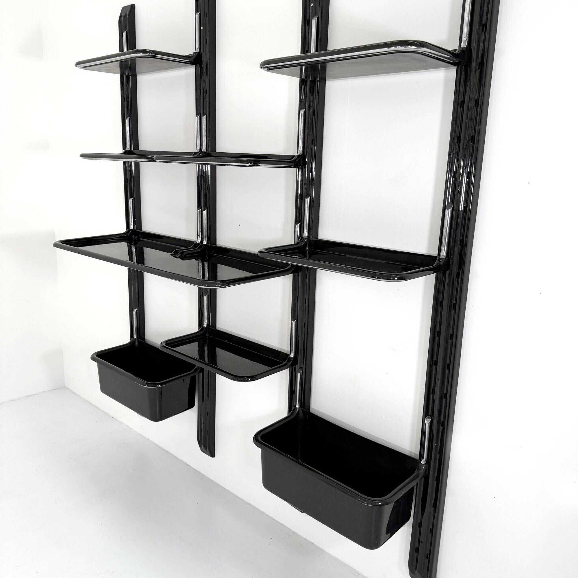Speedy modular shelving unit by Alberto Rosselli for Saporiti, 1970