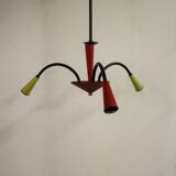 Vintage coloured spider chandelier 1950s