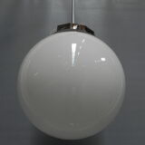 Art Deco hanging lamp with glass globe