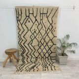 Handmade Moroccan Berber carpet 224 x 127 CM