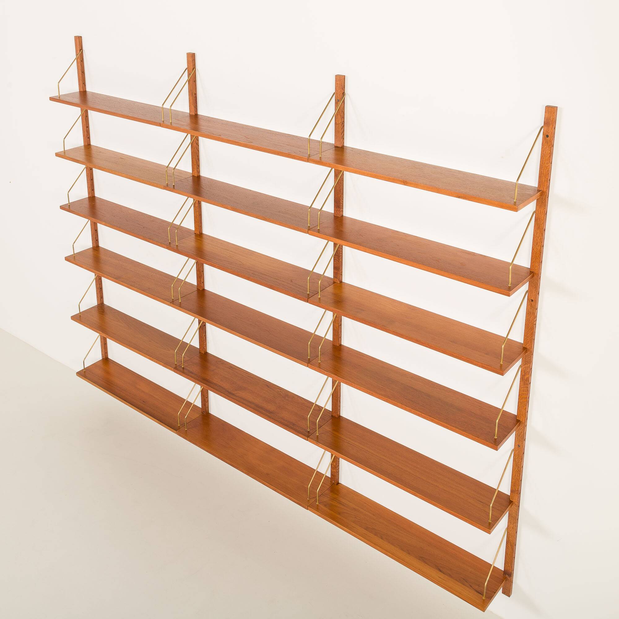 Danish teak shelving unit attr. to PS System, Randers, Denmark, 1960s