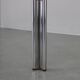 Table basse carrée italienne en chrome et verre des années 1970