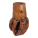 Vintage sculpted brutalist burl wood vase