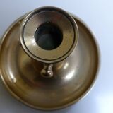 Telescopic candle holder gilded brass