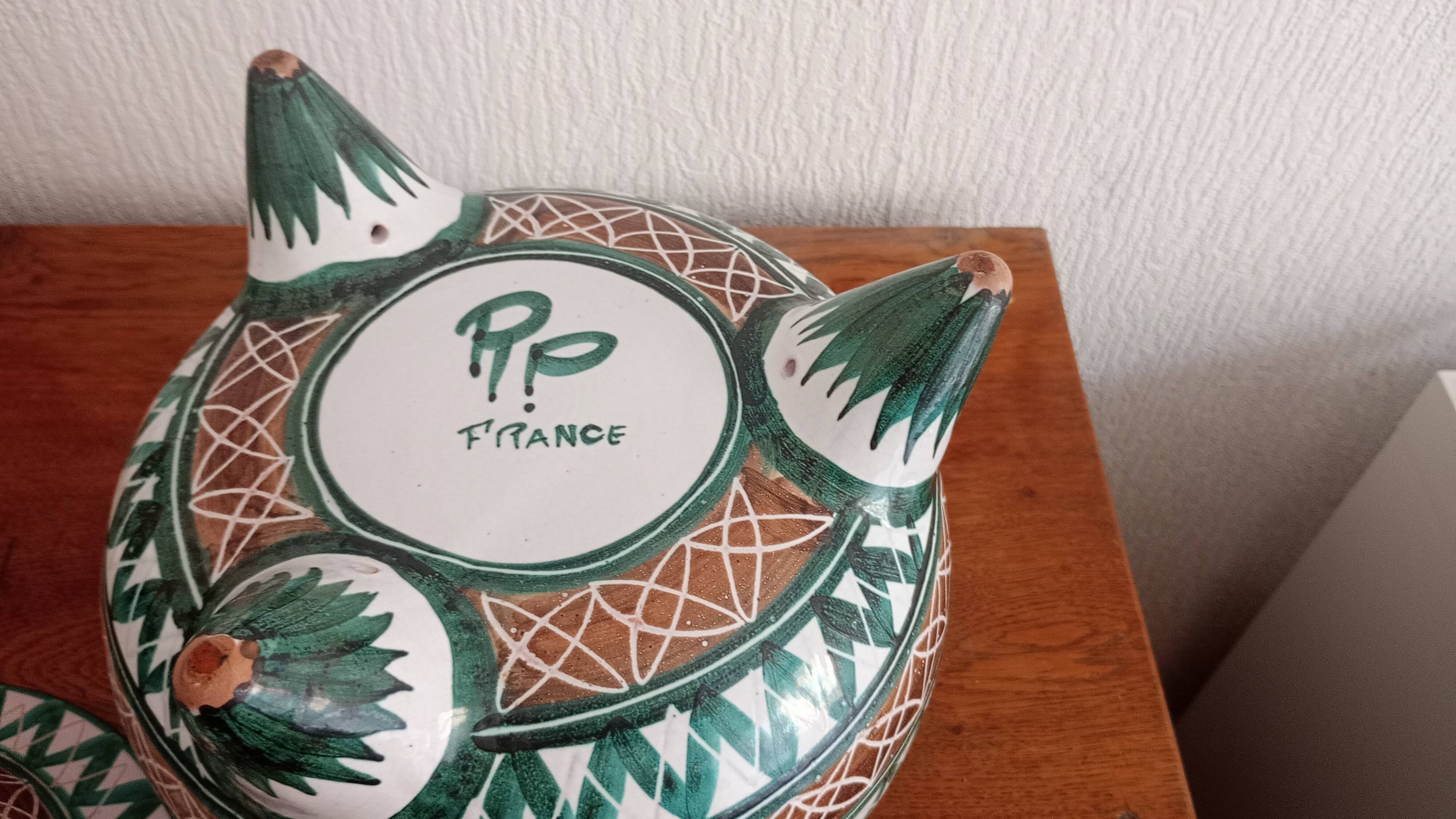 Large Robert Pucault soup tureen. 1950.