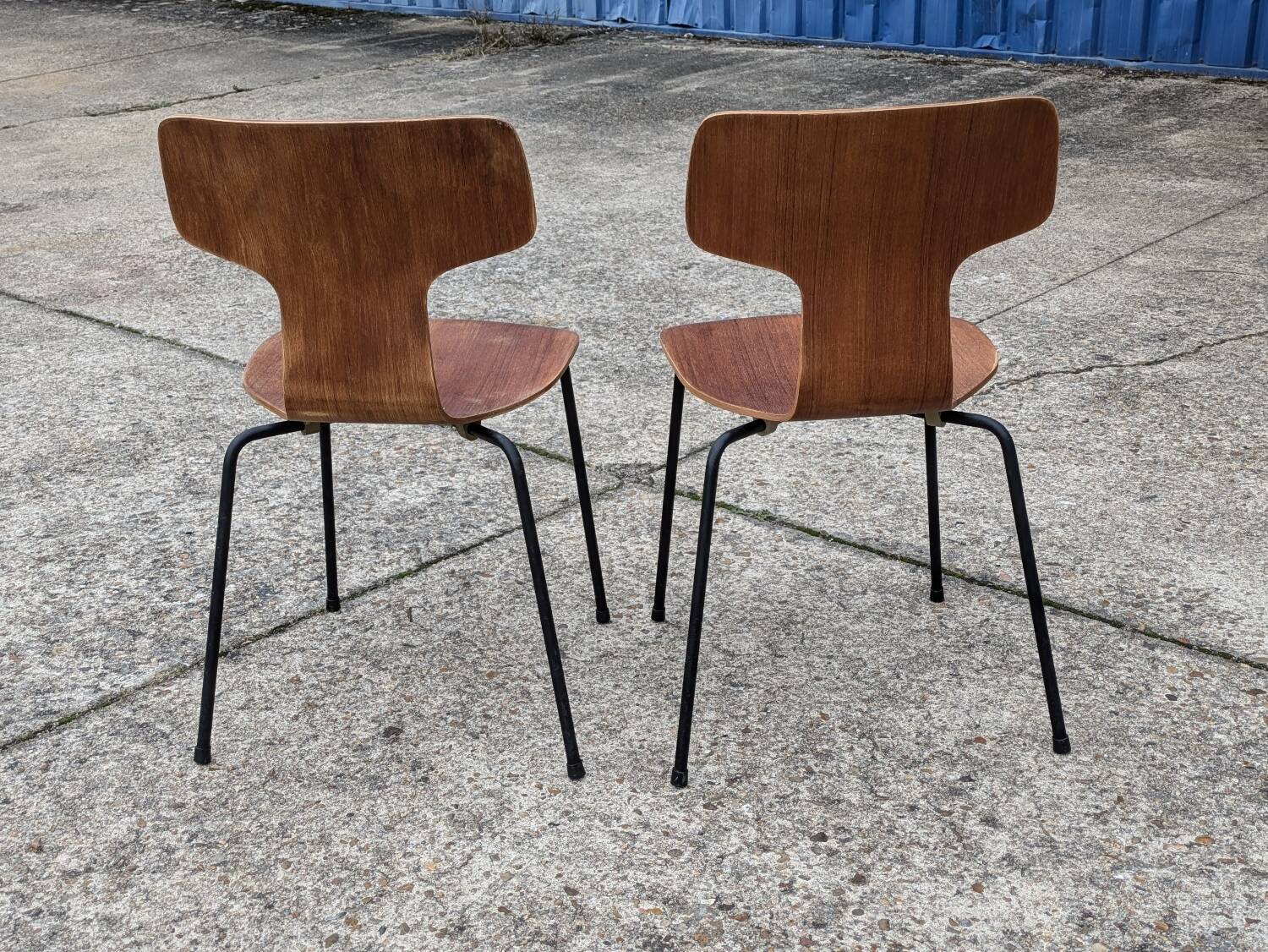 Pair of Hammer Chairs, Hammer, Model 3103 by Arne Jacobsen for Fritz Hansen, 1960s vintage