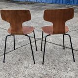 Pair of Hammer Chairs, Hammer, Model 3103 by Arne Jacobsen for Fritz Hansen, 1960s vintage
