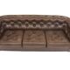 Vintage "Chesterfield" leather sofa, Sweden, 1970s