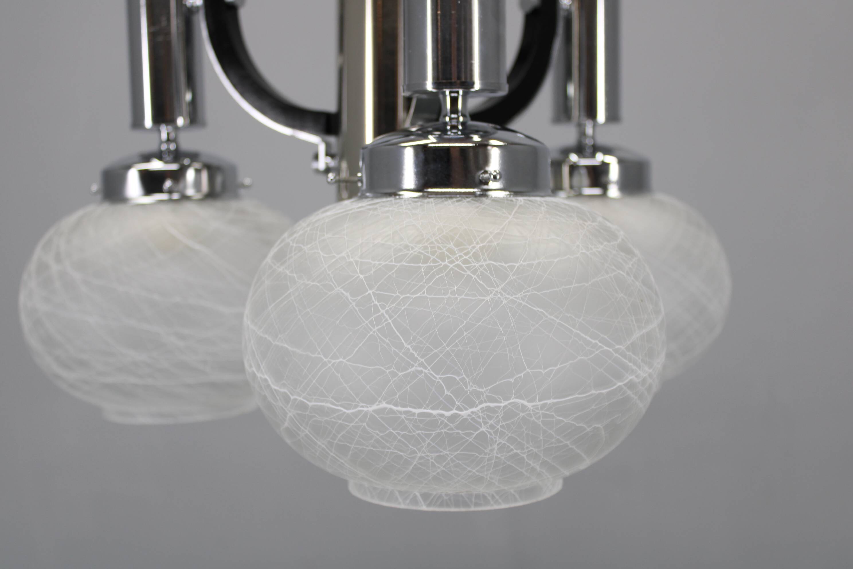 1970s Italian Chandelier , Restored