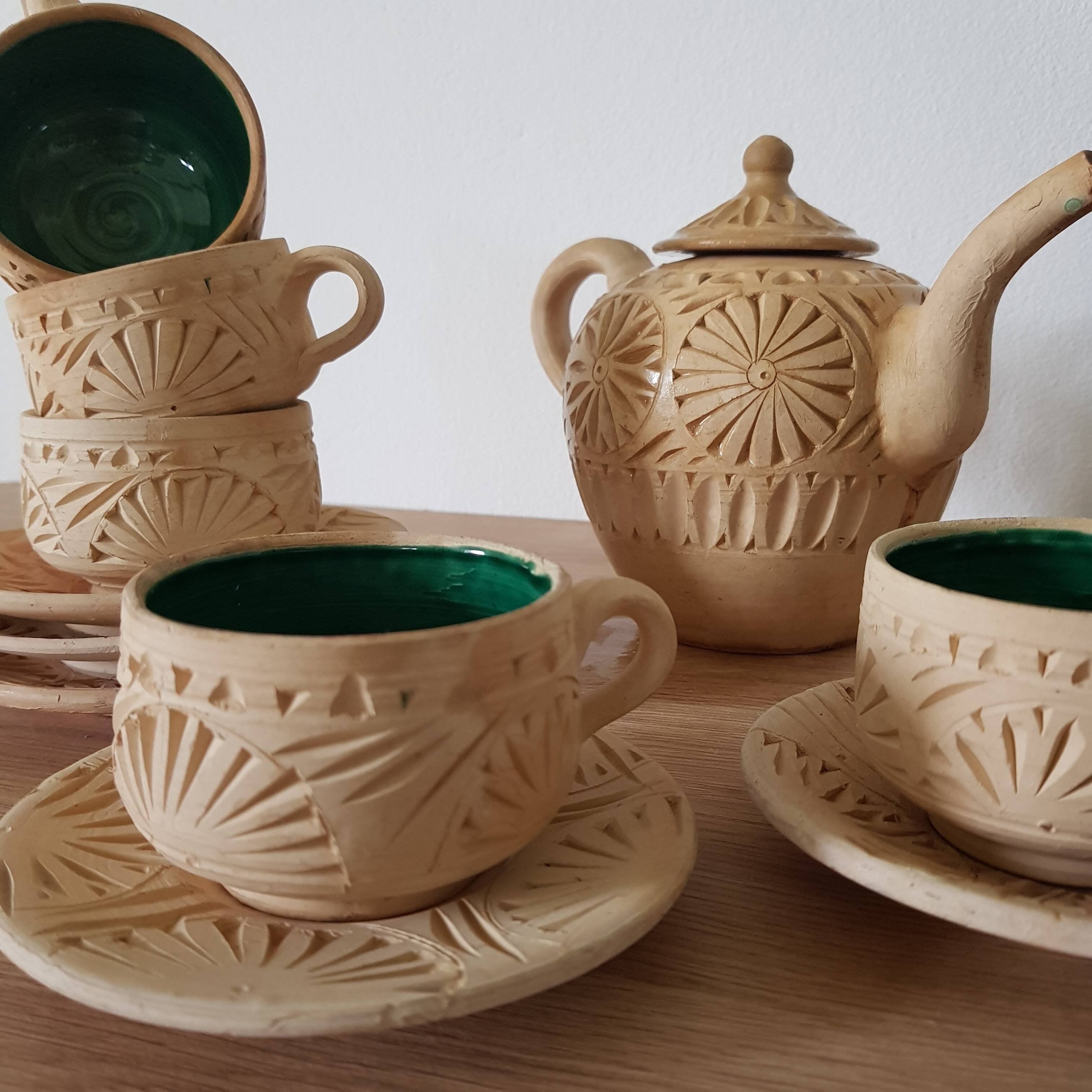 Terracotta tea service
