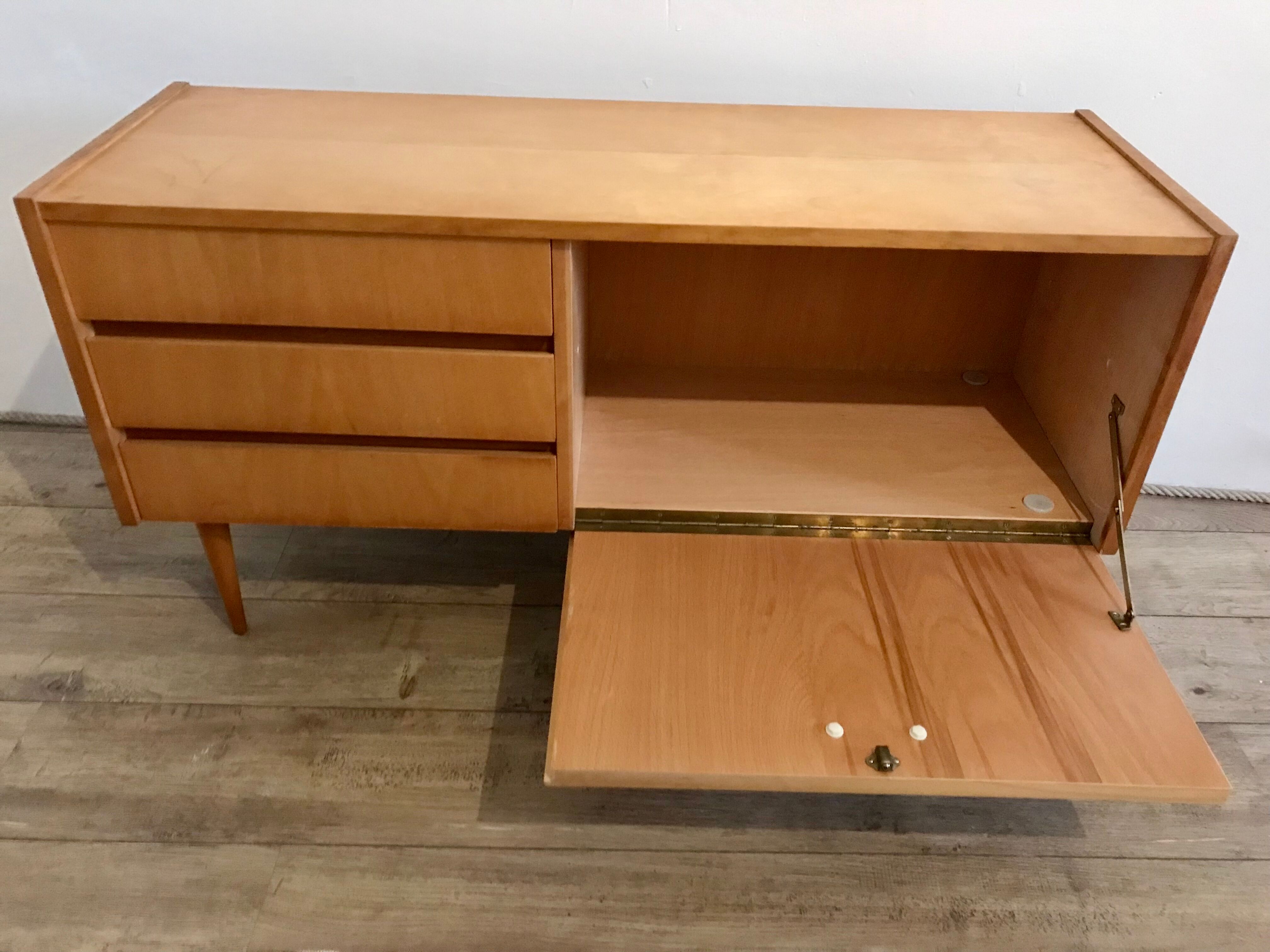 Vintage low row storage cabinet 1960-80's