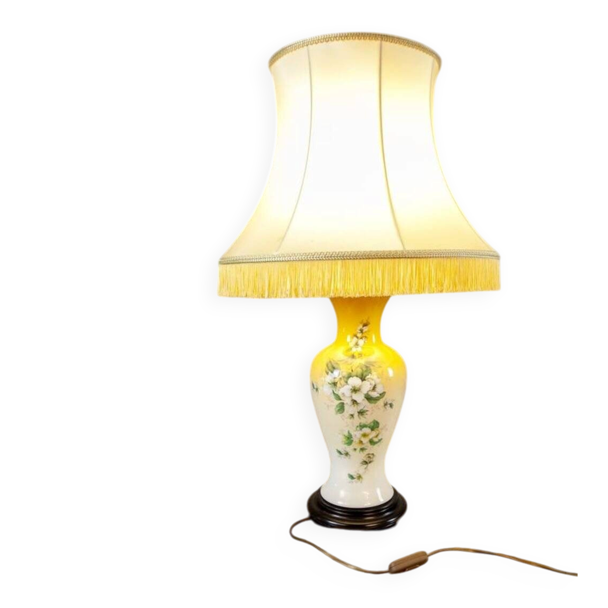 20th Century Night Lamp on Ceramic Base